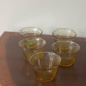 Fortecrisa Amber custard cups